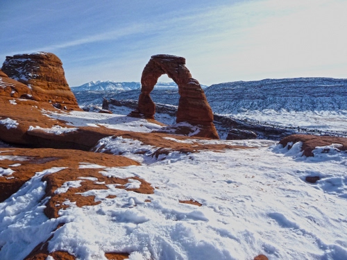 Immagine con neve, arco, inverno, montagna, bianco, rocce, panorama, roccia, montagne, paesaggio