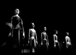 nero, donne, manichini, legno, bianconero, bambole, fila, bianco, cinque, luci, facce, ombre, braccia