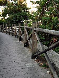 legno, alberi, staccionata, verde, foglie, ics, piante, casa, balaustra, pavimento, strada, pali, case, palizzata, steccato