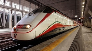 stazione, treno, binari, luci, marciapiede, rotaie, bianco