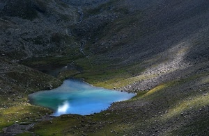 lago, montagna, acqua, riflesso, riflessi, sassi, erba, azzurro, laghetto, montagne, verde, rocce, sentiero, valle