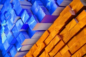 legno, blu, giallo, azzurro, bicolore, travi, marrone, colori, assi