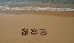 mare, sabbia, otto, numeri, spiaggia, onda, acqua, tre, numero