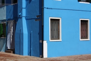 finestre, azzurro, casa, tenda, porta, inferriate, angolo, celeste