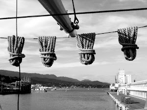 porto, corde, mare, acqua, nodi, molo, cielo, banchina, funi, albero, cime, colline, corda, bianco, navi, nuvole, quattro, lago, bianconero, montagne, cavi