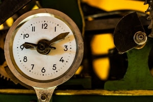 orologio, numeri, lancette, ore, quadrante, bianco, verde, metallo, cerchio, giallo