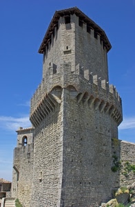torre, merli, castello, cielo, fortezza, scala, pietra, azzurro