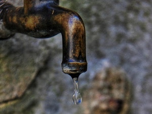 acqua, goccia, rubinetto, metallo, macro, ferro, ottone