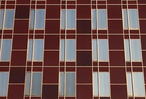 finestre, palazzo, linee, geometrico, rettangoli, geometrie, rosso, marrone, grigio, righe, vetrate, facciata, geometria