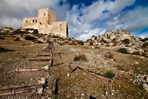 castello, nuvole, rocce, cielo, sassi, scalinata, scala, terra, panorama, torre
