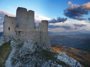 castello, nuvole, cielo, torri, rocca, montagne, rudere, roccia, rocce, panorama, fortezza, montagna, ruderi