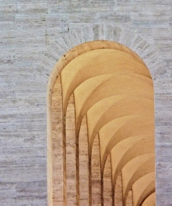 archi, marmo, portico, volte, portici, arco, colonne, prospettiva, grigio, giallo, volta