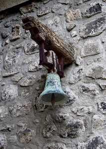 campana, muro, batacchio, legno, bronzo, campanella, ferro