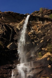 acqua, cascata, rocce, cielo, montagna, sassi, salto