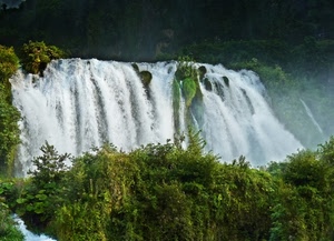 acqua, verde, cascata, piante, alberi, fiume, cascate, natura, erba, vegetazione, salto, schiuma