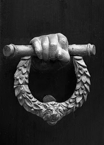 mano, batacchio, bianconero, porta, leone, portone, battiporta