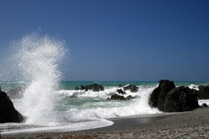 mare, scogli, onde, spruzzi, acqua, spiaggia, rocce, onda, schiuma, bianco