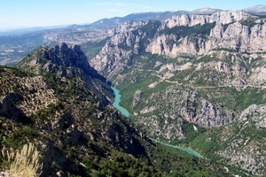 fiume, montagne, valle, panorama, rocce, verde, paesaggio, montagna, roccia