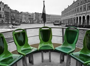 sedie, verde, venezia, canale, bandiera, acqua, sedili, laguna, barca, bianconero