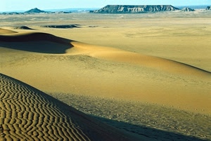 deserto, dune, sabbia, panorama, ombra, onde, pianura