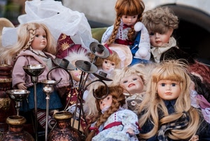 bambole, capelli, candelabro, vasi, trecce, giocattoli, bambola, bionde, candeliere