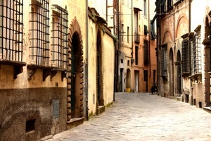 finestre, vicolo, porte, strada, inferriate, grate, case, archi, portoni