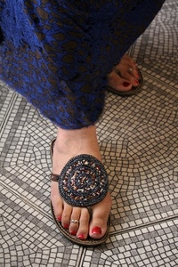 unghie, rosso, piedi, piede, smalto, mosaico, ciabatte, sandali, cerchio, dita