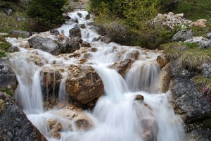 acqua, rocce, cascata, torrente, bianco, fiume, pietre, natura, cascate, piante, ruscello