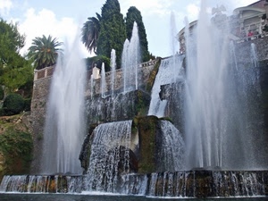 acqua, alberi, fontana, cascata, zampilli, cascate, spruzzi, fontane
