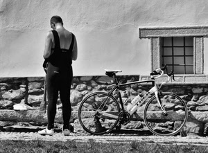 finestra, bicicletta, muro, uomo, bianconero, ciclista, grata