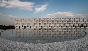 acqua, riflesso, cielo, sassi, architettura, nuvole, pietre, monumento