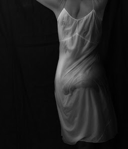 donna, sensuale, bianconero, corpo, sottoveste, trasparenze, bianco, trasparenza, vestito, nero, schiena