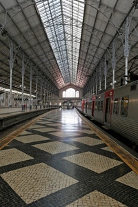 stazione, treno, binari, pavimento, vagoni, geometrie, galleria, prospettiva, ferrovia