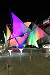 colori, vele, expo, notturno, padiglione, triangoli, milano, bandiera, notte, luci