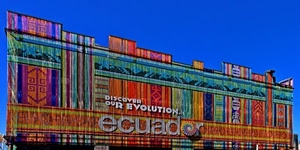 cielo, rosso, azzurro, colori, expo, padiglione, verde, blu, multicolore, insegna, ecuador, arancione, scritta, scritte