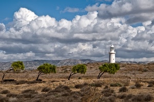 nuvole, alberi, faro, cielo, bianco, montagne, verde, vento, colline, paesaggio, terreno