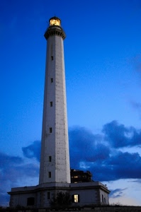 faro, nuvole, luce, cielo, finestre, lanterna, blu