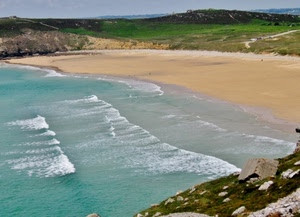 mare, spiaggia, sabbia, onde, acqua, prati, verde