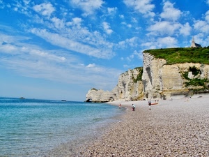 mare, spiaggia, nuvole, acqua, persone, roccia, sabbia, sassi, rocce