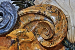 spirale, marmo, giallo, blu, curve, marrone, grigio, conchiglia, scultura