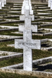 cimitero, croci, tombe, scritta, erba, marmo, prospettiva, croce