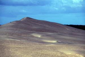cielo, sabbia, deserto, duna, persone, dune, nuvole, collina, panorama
