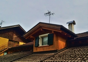 abbaino, tetto, tegole, antenna, finestra, comignolo, antenne