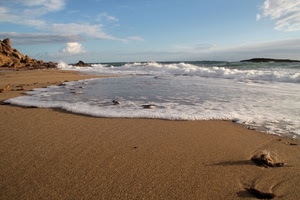 mare, spiaggia, sabbia, onda, schiuma, onde, acqua, nuvole, cielo