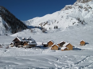 neve, case, montagna, inverno, bianco, alberi, montagne