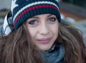 occhi, donna, capelli, cappello, berretto, sciarpa, sorriso, sguardo, ragazza