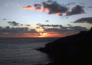 mare, nuvole, tramonto, sole, cielo, costa, promontorio, controluce, scogli