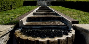 erba, fontana, acqua, verde, siepe, gradini, prato, giardino, vasca, parco, statue, scalini, siepi, statua